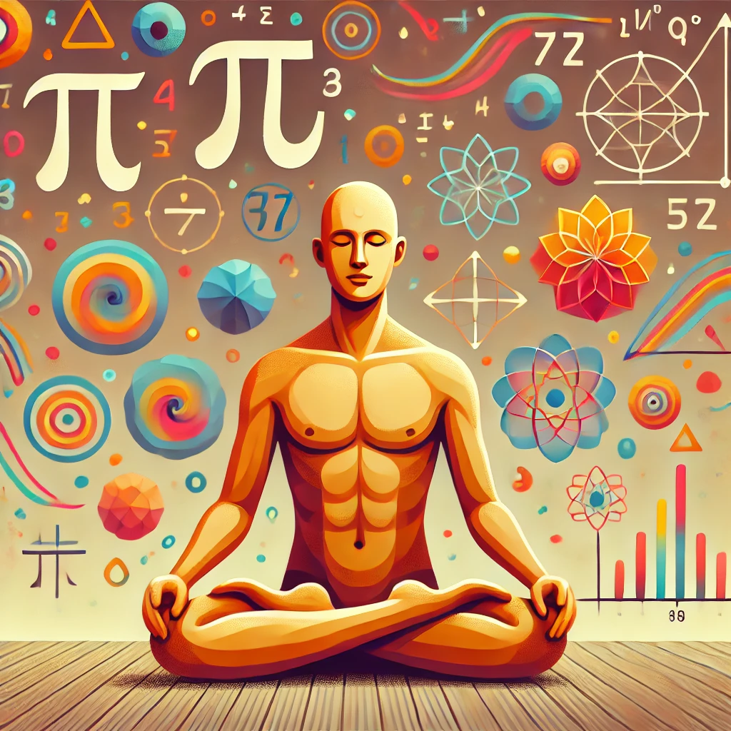 Illustration of person meditating